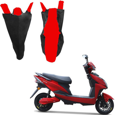 RiderShine Waterproof Two Wheeler Cover for Techo Electra(Raptor, Black, Red)
