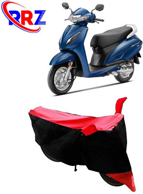 RRZ Waterproof Two Wheeler Cover for Honda(Activa 6G, Black, Red)