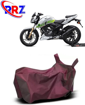 RRZ Waterproof Two Wheeler Cover for TVS(Apache RTR 200 Fi E100, Maroon)