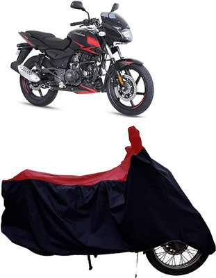 KEDIT Two Wheeler Cover for Bajaj(Pulsar 180 BS6, Red, Black)