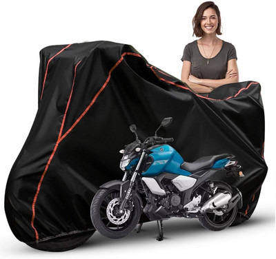 Car Styling Waterproof Two Wheeler Cover for Yamaha(FZ, Black, Red, Multicolor)