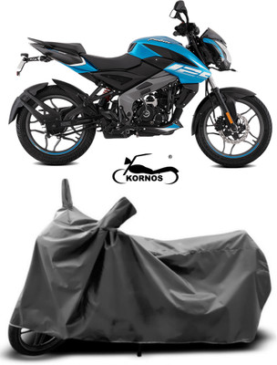KORNOS Two Wheeler Cover for Bajaj(Pulsar NS125, Grey)