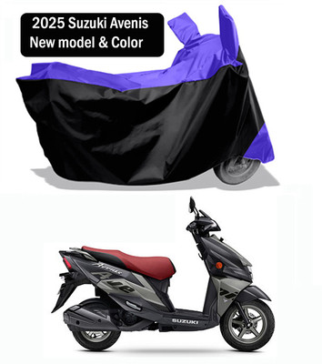 Amexride Two Wheeler Cover for Suzuki(Avenis 125, Blue, Black)