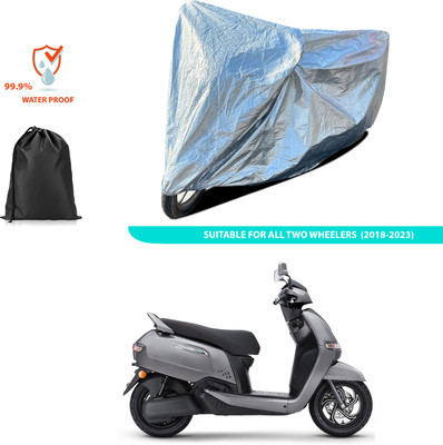 CODOKI Waterproof Two Wheeler Cover for TVS(iQube Electric, Silver)