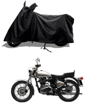 GROFATIK Two Wheeler Cover for Royal Enfield(Bullet Electra Twinspark, Black)