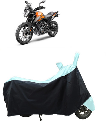 Coxtor Waterproof Two Wheeler Cover for KTM(390 Adventure BS6, White)