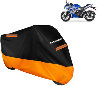 Horseyaart Waterproof Two Wheeler Cover for Suzuki(Gixxer SF 250, Orange)