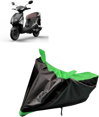 aksmit Two Wheeler Cover for Universal For Bike(Black, Green)