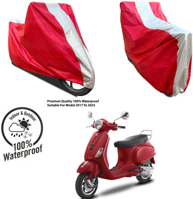 AUTOCAD Waterproof Two Wheeler Cover for Bajaj(Pulsar 150, Silver, Red)