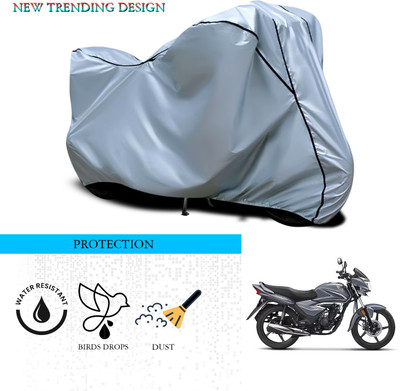 ANTHUB Waterproof Two Wheeler Cover for Honda(CB Shine, Silver)
