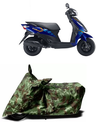 KPIND Waterproof Two Wheeler Cover for Suzuki(Let's, Multicolor)