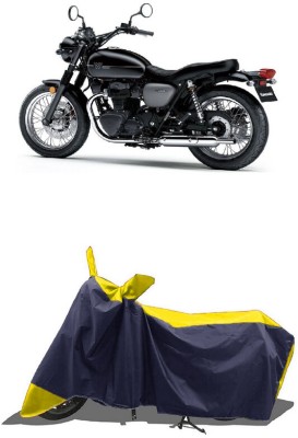 SUGASHRI Waterproof Two Wheeler Cover for Kawasaki(W800 BS6, Yellow, Blue)