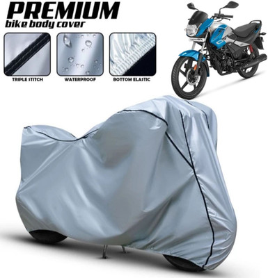 AutoGalaxy Waterproof Two Wheeler Cover for Hero(Passion, Silver)