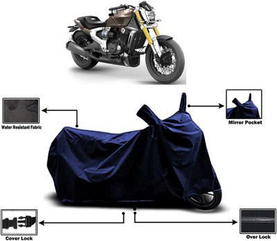 Amexride Two Wheeler Cover for TVS(Zeppelin BS6, Blue)