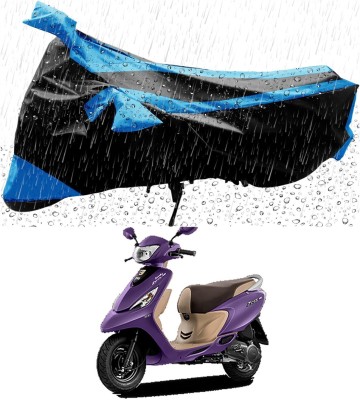 Mdstar Waterproof Two Wheeler Cover for TVS(Scooty Zest 110, Blue, Black)