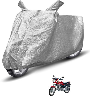 Auto Hub Waterproof Two Wheeler Cover for Hero(Ambition, Silver)