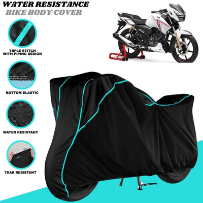 SRP PRODUCT Waterproof Two Wheeler Cover for TVS(Apache RTR 180, Black)