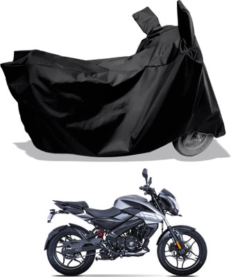 Amexride Two Wheeler Cover for Bajaj(Pulsar NS-160, Black)