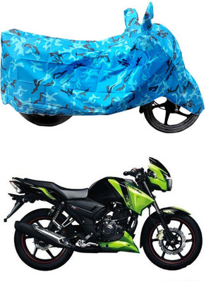 HYBRIDS COLLECTION Two Wheeler Cover for TVS(Apache 150, Blue)