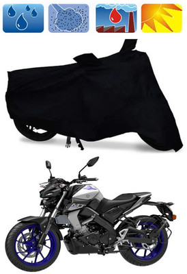 RTS COLLECTIONS Waterproof Two Wheeler Cover for Yamaha(MT 15 New, Black)