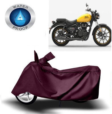 ROYAL AUTO MART Two Wheeler Cover for Royal Enfield(Meteor 350, Maroon)