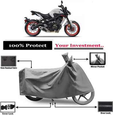 Amexride Two Wheeler Cover for Yamaha(MT 09 BS6, Grey)