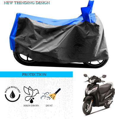 ANTHUB Waterproof Two Wheeler Cover for Honda(Activa, Grey, Blue)