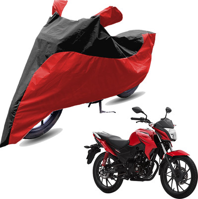 RiderShine Two Wheeler Cover for Honda(CB Twister, Red, Black)