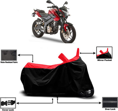 Amexride Two Wheeler Cover for Bajaj(Pulsar 180NS BS6, Red)
