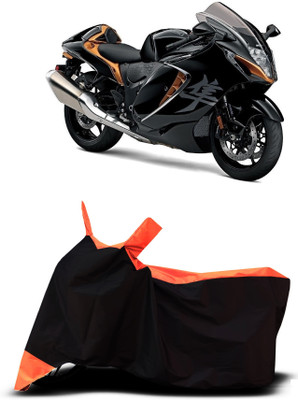 VESMEI Two Wheeler Cover for Suzuki(GSX R1300 Hayabusa, Orange)