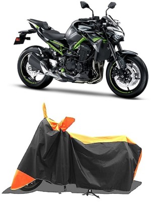 GROFATIK Two Wheeler Cover for Kawasaki(Z900RS BS6, Orange)