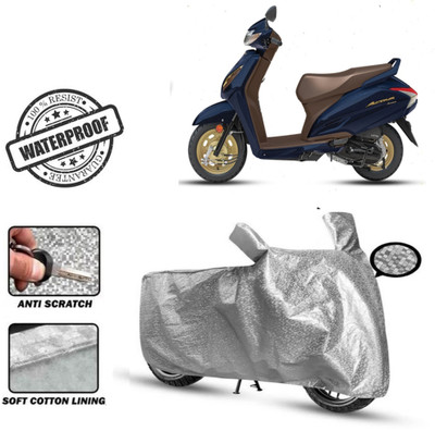 Autoinnovation Waterproof Two Wheeler Cover for Honda(Activa 6G, Silver)
