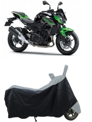 Coxtor Waterproof Two Wheeler Cover for Kawasaki(Z400 BS6, Grey)