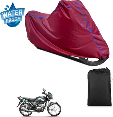 PAGORA Waterproof Two Wheeler Cover for Hero(Splendor PRO, Maroon)
