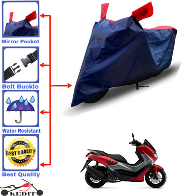 KEDIT Two Wheeler Cover for Yamaha(NMax 155 BS6, Red, Blue)