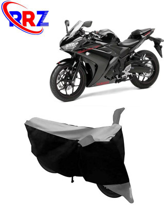 RRZ Waterproof Two Wheeler Cover for Yamaha(YZF R3, Black, Grey)