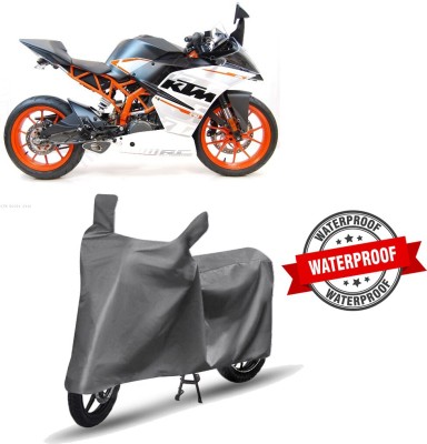 THE REAL ARV Two Wheeler Cover for KTM(RC 390, Grey)