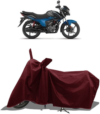 KEDIT Two Wheeler Cover for Hero(Glamour BS6, Maroon)