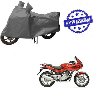 DeepShakshi AUTOMOTIVE Waterproof Two Wheeler Cover for Bajaj(Pulsar 220 DTS-i, Grey)