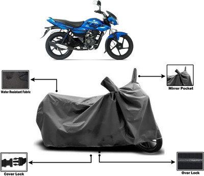 Amexride Two Wheeler Cover for Bajaj(XCD 125cc, Grey)