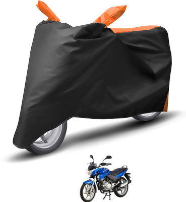 Caronix Waterproof Two Wheeler Cover for Bajaj(Discover 150 f, Orange)