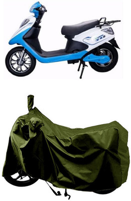 SUGASHRI Waterproof Two Wheeler Cover for Ampere(V 48 BS6, Green)