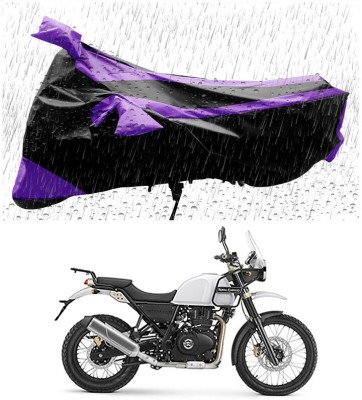 AutoTiger Two Wheeler Cover for Royal Enfield(Himalayan, Black, Purple)