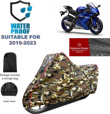 PAGORA Waterproof Two Wheeler Cover for Yamaha(YZF R25, Yellow)