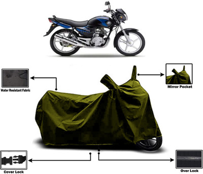 Amexride Two Wheeler Cover for Yamaha(Alba, Green)