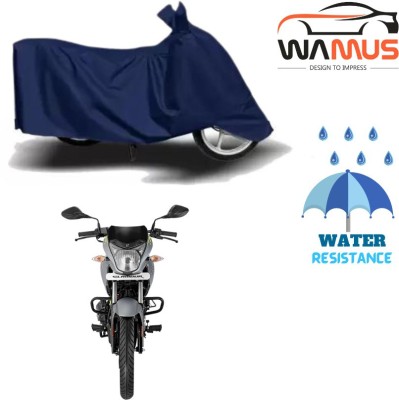 Wamus Auto Two Wheeler Cover for Honda(Glamour FI, Blue)