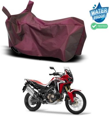 Genipap Waterproof Two Wheeler Cover for Honda(CRF1000L Africa Twin, Maroon)