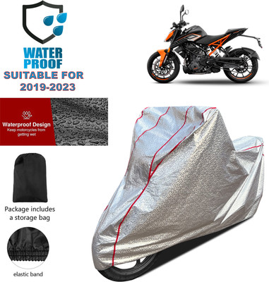 PAGORA Waterproof Two Wheeler Cover for KTM(250 Duke, Silver)