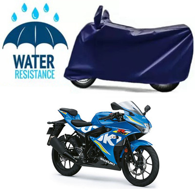Furious3D Two Wheeler Cover for Suzuki(Gixxer, Blue)