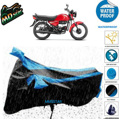 MMSSTAR Waterproof Two Wheeler Cover for Bajaj(Pulsar N160, Black, Blue)